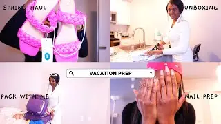Spring Vacation Prep: Pack With Me + DIY Nail Prep + Spring Fashion Favorites + Travel essential....