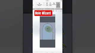 คำสั่ง Hole Wizard #solidworks #shortvideo #shorts