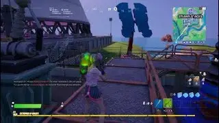 Gelange mit einer Seilrutsche von Retail Row nach Steamy Stacks {Season14 Woche6}FORTNITE Herausford