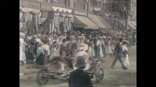 The 1906 Labor Day Parade in Leominster, Massachusetts | Restored in Color by History Recolored