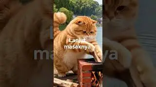 kucing memasak #funyvidio #cat #funypun