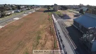 Coolamon NSW Australia rail extension first view Sept 1st 2023