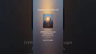 ThomasKd - Something About That Girl (Official Lyric Video) #Shorts