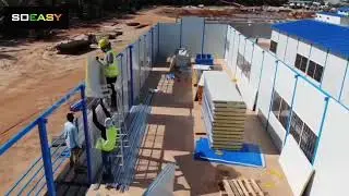 SOEASY Prefab K House Modular Housing Prefabricated Labor Camp Accommodation Office Canteen Bathroom