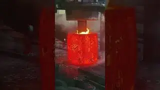 Production process at high temperature #viralvideo #manufacturingprocess #steelworks #reels