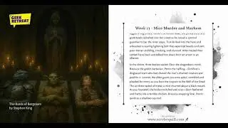 Week 13 - Mice, Murder and Mayhem