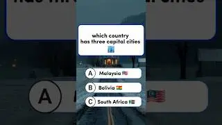which country has three capital cities 🤔? ||Test Your Knowledge #shorts #quiz #geographyquiz