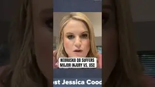 Квотербек из Небраски не смог вернуться на игру против USC из-за перелома малоберцовой кости. #hu...
