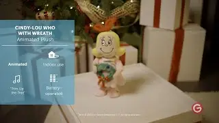 CINDY-LOU WHO WITH WREATH | Animated Plush