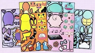 Pokemon Decorate Sticker Book Makeover | Pikachu Pokemon Go Fun Sticker Activity