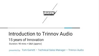 Trinnov Audio. Обзор модельного ряда и планы до конца года