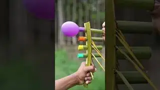 4 Bamboo Balloon Pop Toy | Natural DIY Fun Tool with Popping Sound