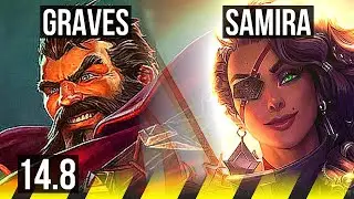GRAVES & Sona vs SAMIRA & Rell (ADC) | 11/1/2, 900+ games, Godlike | BR Grandmaster | 14.8