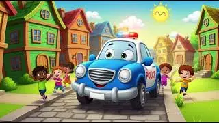 The Police Car Song &ndash; Wheels Go Round & Round for Kids 🚨 || kids cartoon