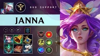 Janna Support vs Leona - VN Grandmaster Patch 26.01