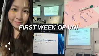 FIRST WEEK OF UNI📚 | Year 2 Sem 1, uni classes, already having a mental breakdown on week 1*jk*