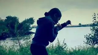 Young Boxer Shadow Boxing