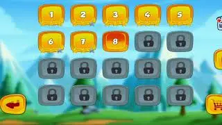 🤡Super Bino Go Level-8 / Full Gameplay / New Adventure Jungle Jump Game