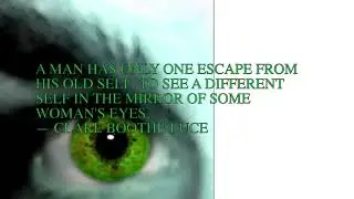 Man has only one escape...