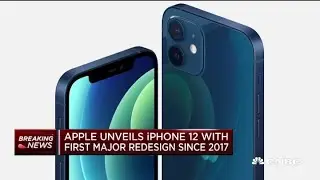 Apple unveils iPhone 12 with first major redesign since 2017