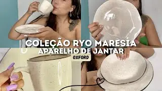 Aparelho de Jantar Ryo Maresia Oxford Completo | Pratos, Canecas, Xícaras e Muito Mais! 🍽️🏠