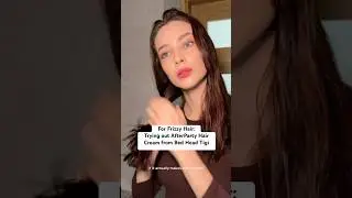 HOW TO MAKE FRIZZY HAIR LOOK POLISHED |with Afterparty Hair Cream by TiGi #hairtutorial #beautytips