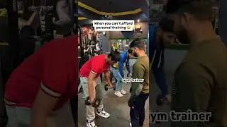 Personal Training at Gym 🤣 #gym #personaltrainer #gymfails #funnyshorts #funny #usa #india #satna