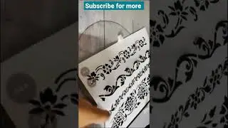 diy stencil at home 😱 | #shorts #viralshorts #viralvideo #diystencil #subscribe