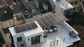 6.4 kW Rooftop Solar Canopy - Roof Deck Patio + Solar Canopy - Solar States Philadelphia