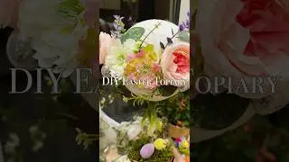 DIY Easter Topiary for Spring Decor #diy #diycrafts #easter #decoration  #eastertopiary #topiary