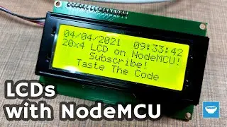An easy example to interface LCDs with NodeMCU projects and Arduino