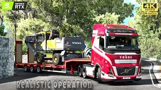 Driving through narrow roads of greece| euro truck simulator 2 gameplay
