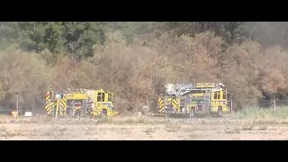 Fire near golf course; crews addressing hot spots