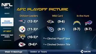 NFL Playoff Picture: What Teams Are Still Alive In The NFC And AFC Playoff Picture Stands