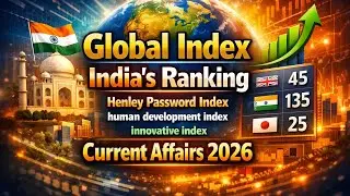 World Global Indexes Current Affairs 2026 | India Ranking | HP Patwari, HP Allied & HAS Exam