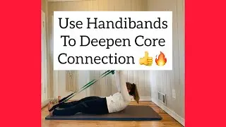 Deepen Pilates Core Connection in Imprint with Adjustable Resistance Bands (HANDIBANDS)