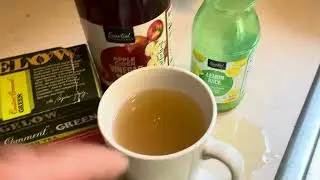 Health: Detox w/Green Tea Drink (lemon juice, apple cider vinegar) IMG 1240