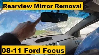 Снятие зеркала заднего вида Ford Focus 2008 2009 2010 2011 08 09 10 11