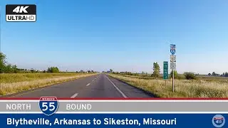 Interstate 55: Blytheville, Arkansas to Sikeston, Missouri | Mississippi River Lowlands Drive