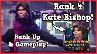 Massive Damage Over Time! Rank 4 Kate Bishop Rank Up & Gameplay! | Marvel Contest of Champions