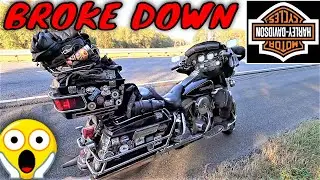 BROKE DOWN On My 1998 HARLEY Davidson ELECTRA GLIDE 600 Miles From HOME Moto Traveling TO TAMPA FL