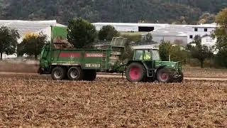 Miststreuen mit Fendt 309 LSA und Bergmann TSW 1414s