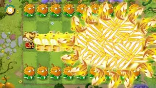 Pvz 2 Gameplay - Plant Food Max Level Vs 150 Fairy Tale Zombie