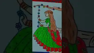#beautiful girl drawing 🍁🦋🦋😝😜😜😜😜😜