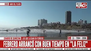 Recambio turístico: febrero arrancó con buen tiempo en la Costa Atlántica