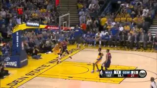 Steph Curry Dunks On Garrett Temple (Fastbreak) | Wizards vs Warriors | March 29, 2016 | NBA 2015-16