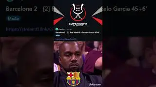 Barcelona Beat Real Madrid 3-2 To Win Spanish Super Cup.Football Memes.#shorts