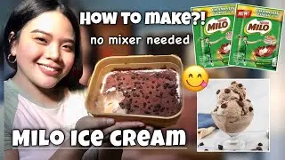 HOME MADE MILO ICE CREAM Easy steps by Maria Fhey