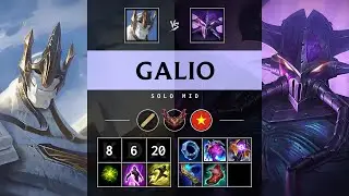 Galio Mid vs Kassadin - VN Grandmaster Patch 25.17