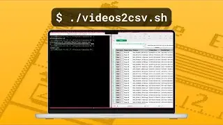 [60s Demo] Video Files to CSV Generator Shell Script